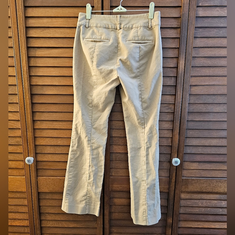Ann Taylor Straight Leg Pants With Decorative Waist Tabs - Picture 2 of 11